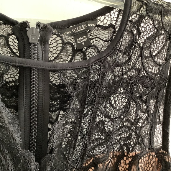 GUESS "KASON" BODYCON WOMEN'S BLACK DRESS - SIZE S - Picture 4 of 11